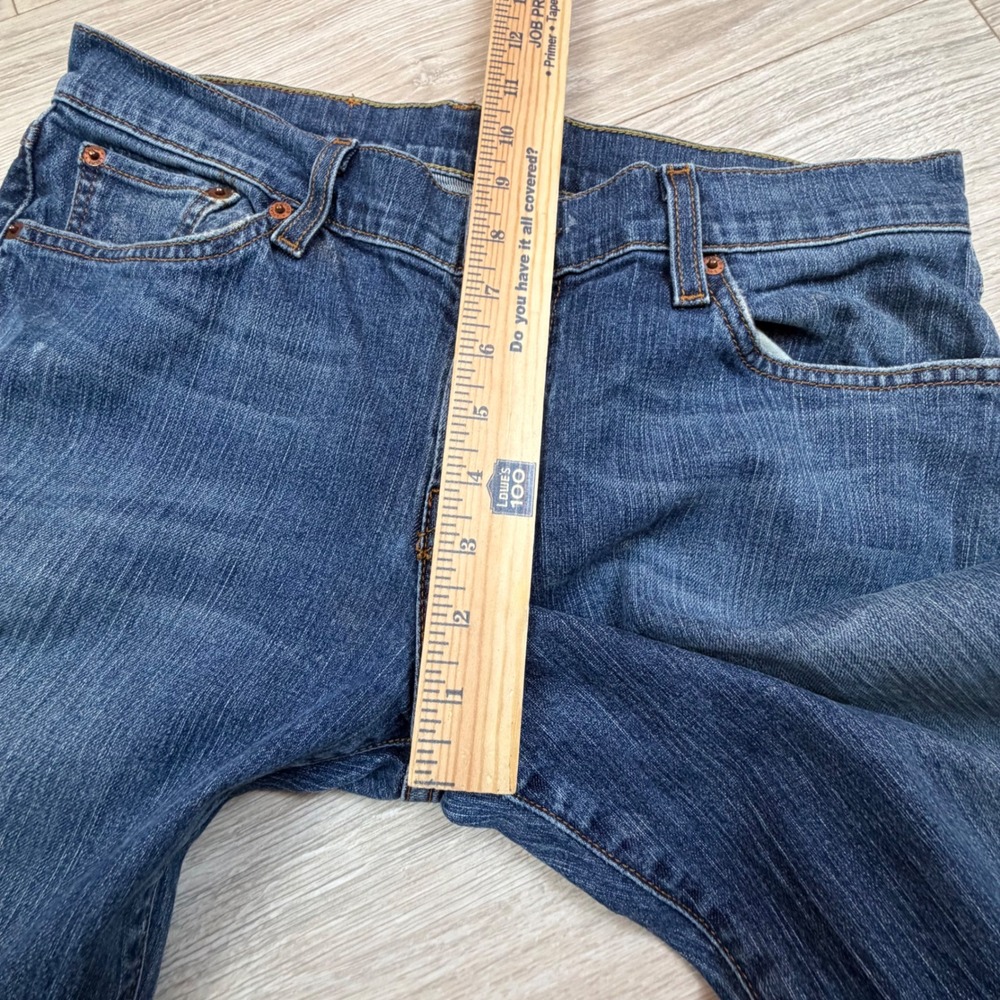 Vintage Y2K Lucky Brand Dungarees Mid Rise Flare Jeans Blue‎ Medium Wash Sz 30 - Picture 4 of 7